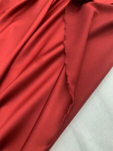 Kahverengi Asetat Saten Kumaş Bordo