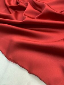 Kahverengi Asetat Saten Kumaş Bordo