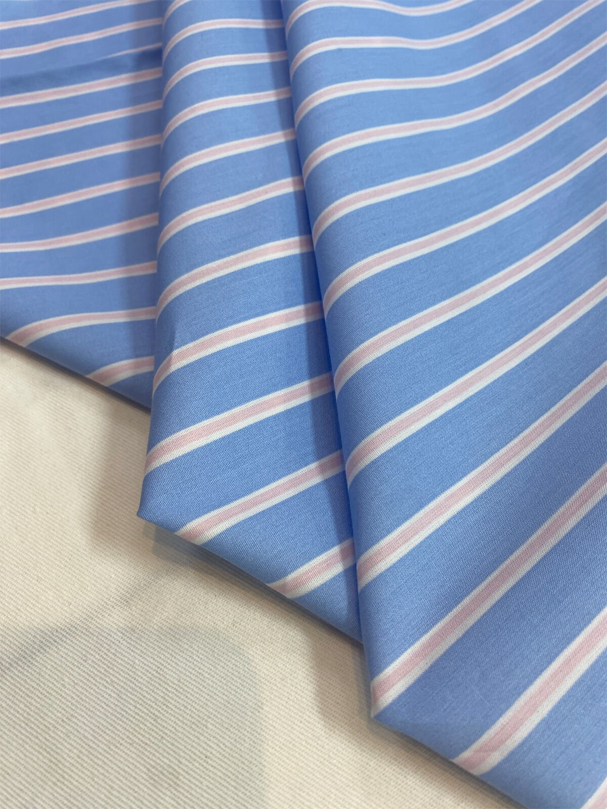 Çizgili Poplin Kumaş