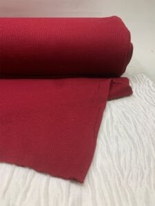 Waffle Penye Kumaş Seti, Boyu 15 metre 1 adet Bordo