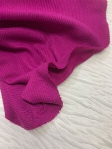 Dökümlü Polyester Penye Kumaş Seti, Boyu 13 metre 1 adet Mor