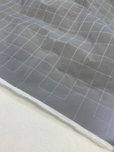 Açık Gri Fosforlu Kapitone Kumaş Montluk - Tek Taraflı