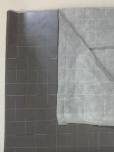 Açık Gri Fosforlu Kapitone Kumaş Montluk - Tek Taraflı