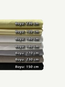Oysho Kumaş Seti, Boyları 120-230 cm arası 7 adet