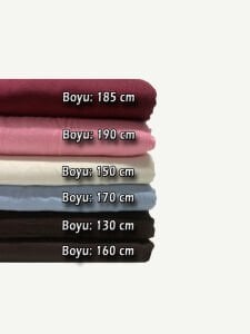 Triko Benzeri Çilek Viskon Penye Kumaş Seti, Boyları 130-190 cm arası 6 adet