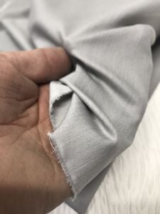 İnce Esnek Kot Kumaş Dökümlü - Gri, Parça 150x140 cm