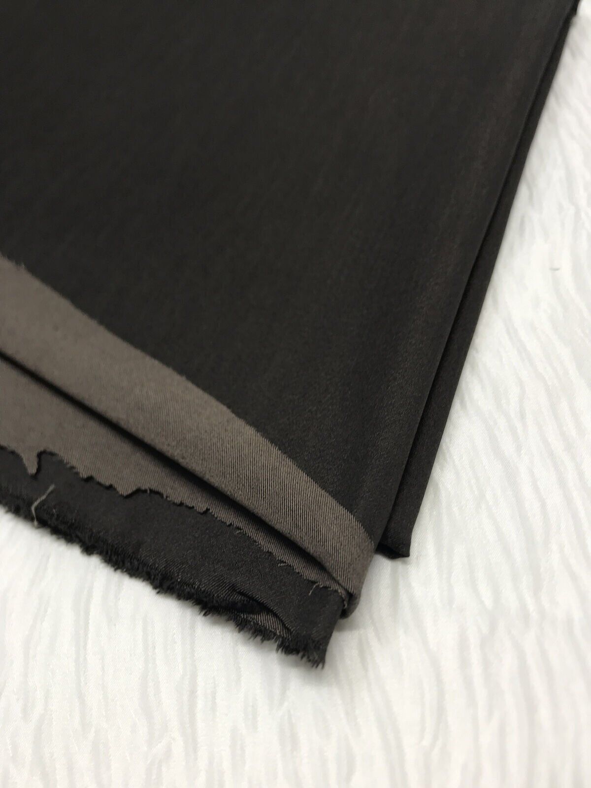 İnce Esnek Kot Kumaş Dökümlü - Kahverengi, Parça 240x135 cm