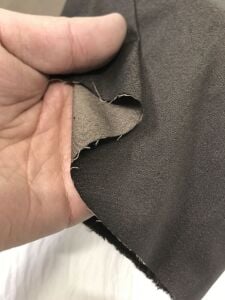 İnce Esnek Kot Kumaş Dökümlü - Kahverengi, Parça 240x135 cm