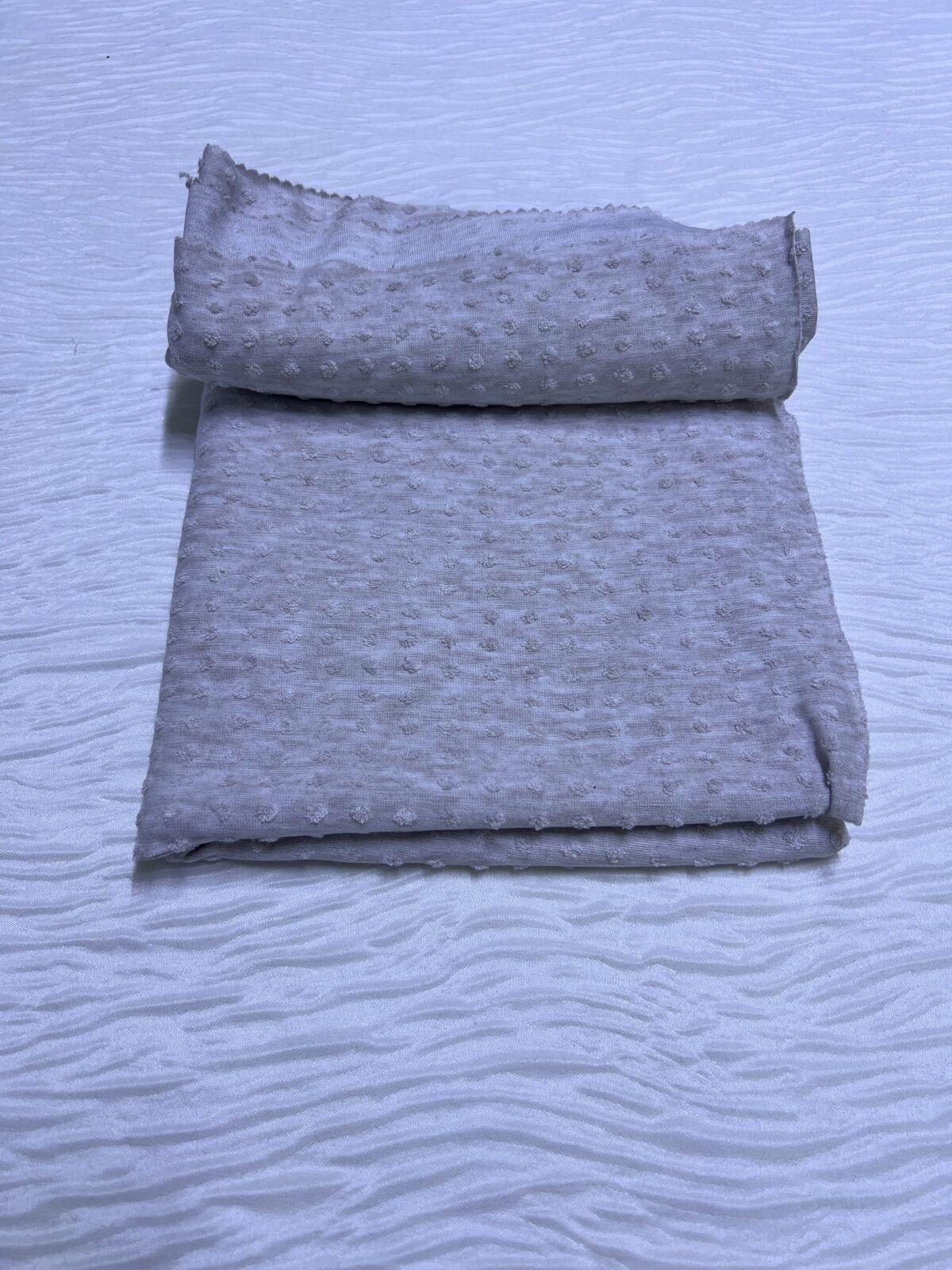 Süprem Ponpon Kumaş Penye, Parça 80x190 cm - Bej
