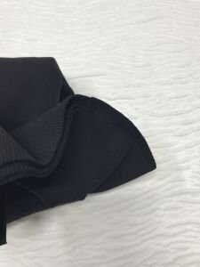Ribana Fitilli Kumaş, Parça 50x120 cm - Siyah