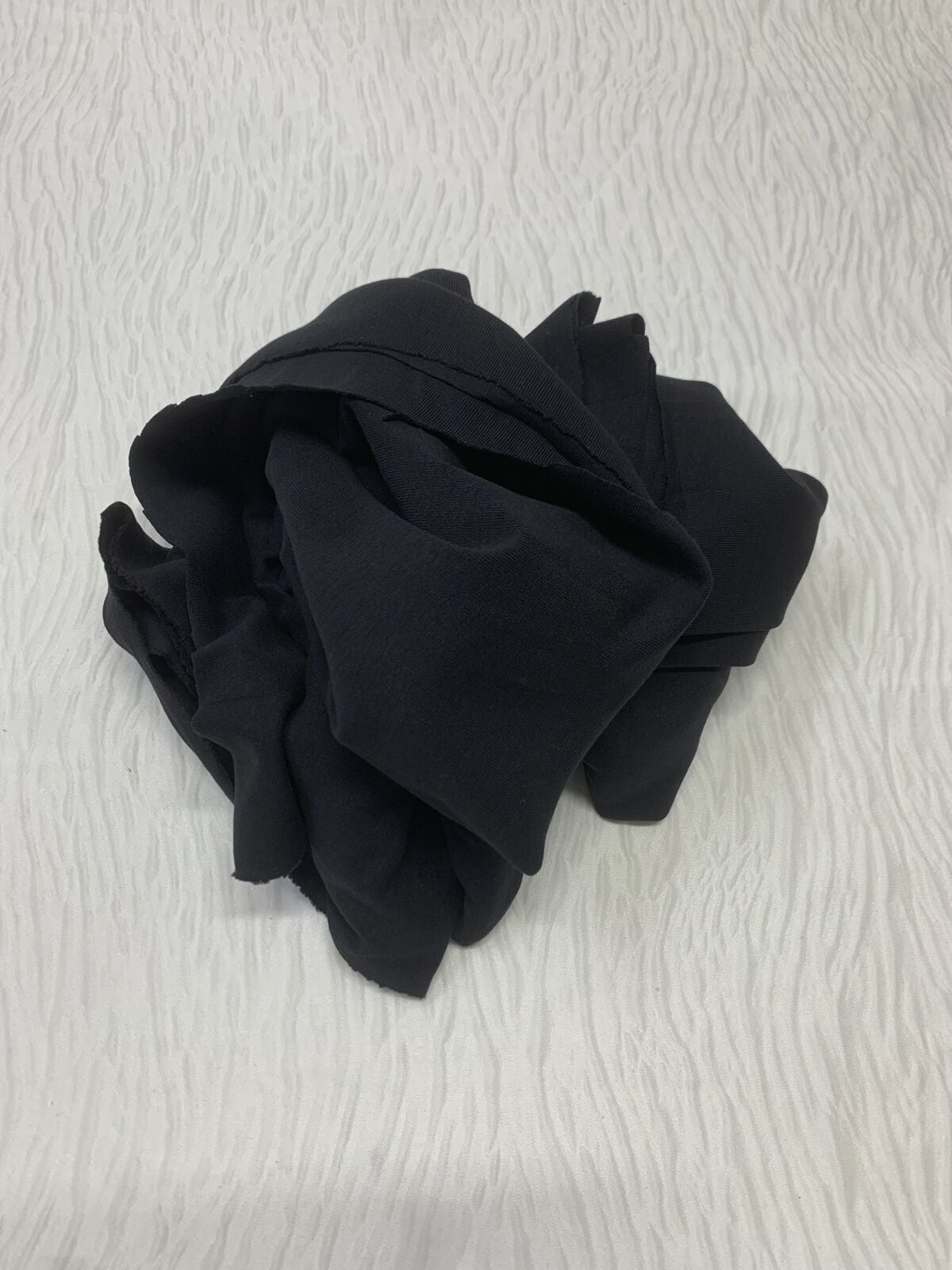 Bebe Ribanası Esnek Kumaş, Parça 100x160 cm - Siyah