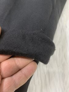 Şardonlu 3 İplik Kumaş, Parça 180x180 cm - Siyah