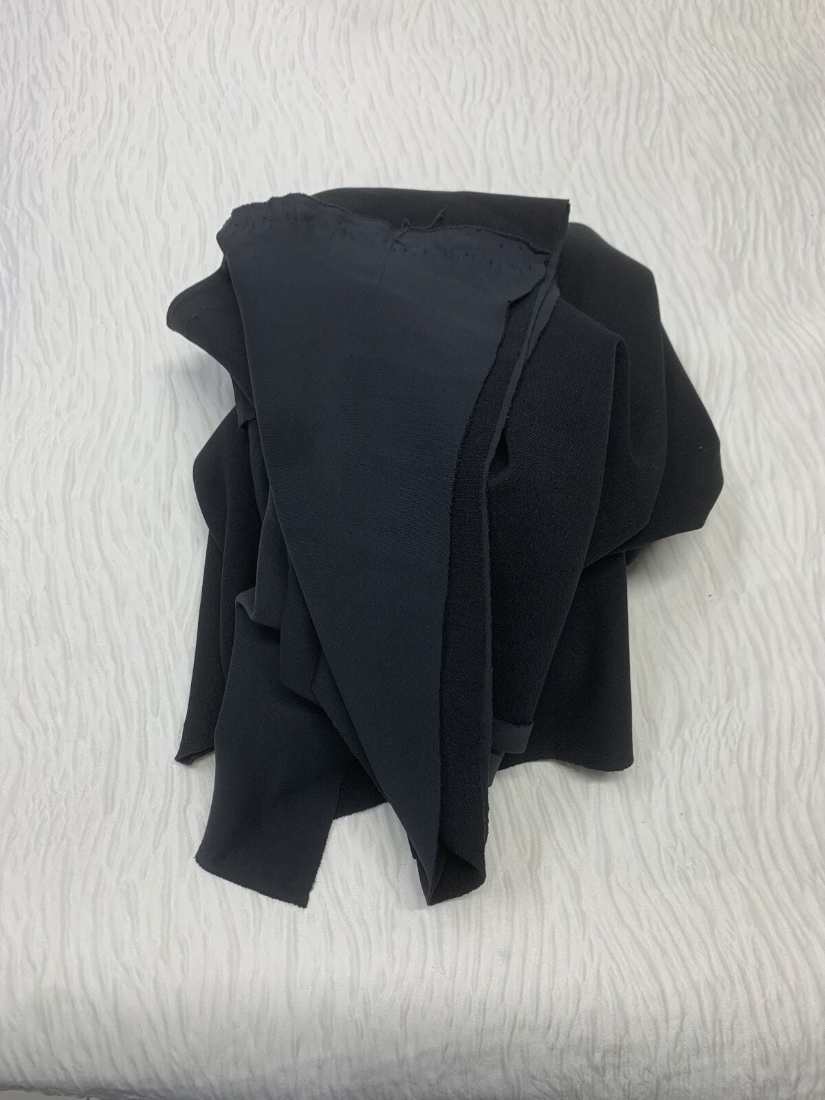 Scuba Pike Kumaş, Parça 150x160 cm Siyah