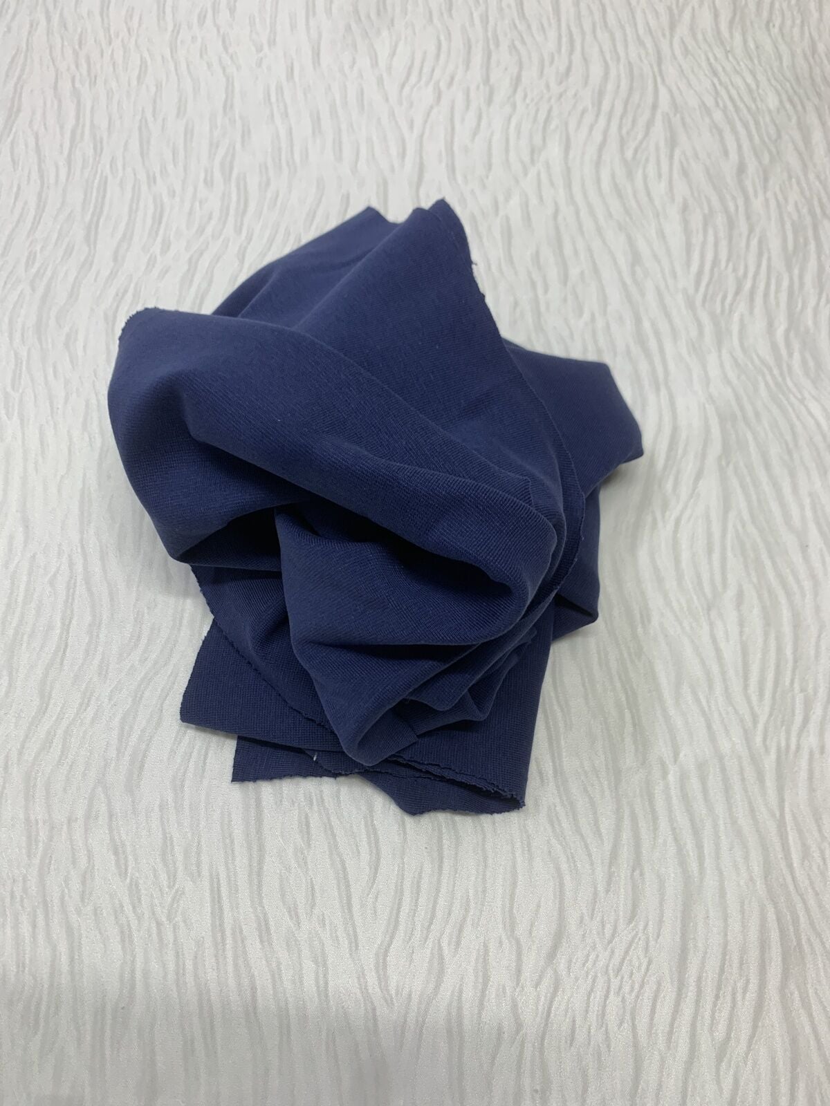 İnce Ribana Kumaş - Parça 40x180 cm - Lacivert