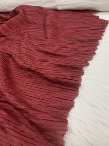 Bordo Penye Piliseli Kumaş