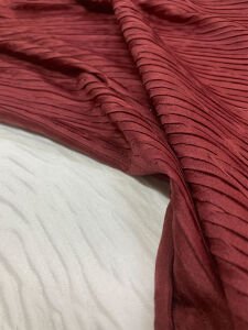 Bordo Penye Piliseli Kumaş