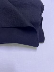 Şardonlu 3 İplik Kumaş, Parça 60x180 cm - Siyah