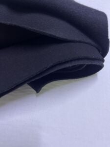 Şardonlu 3 İplik Kumaş, Parça 70x180 cm - Siyah