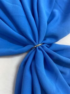 Mavi Krep Kumaş