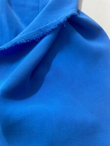 Mavi Krep Kumaş