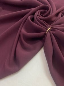Bordo Krep Kumaş