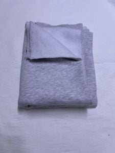 Şardonlu 3 İplik Kumaş, Parça 60x180 cm - Gri