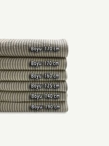 Su Yolu Burgu Kumaş Seti Esnek, Boyları 125-190 cm arası 6 adet