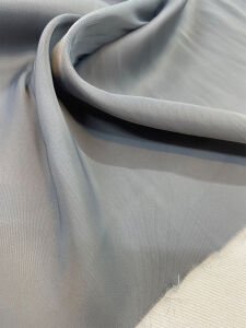 Gümüş Gri İpek Saten Kumaş