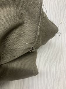 Haki Kalın Ham Keten Kumaş, Parça 300x150 cm