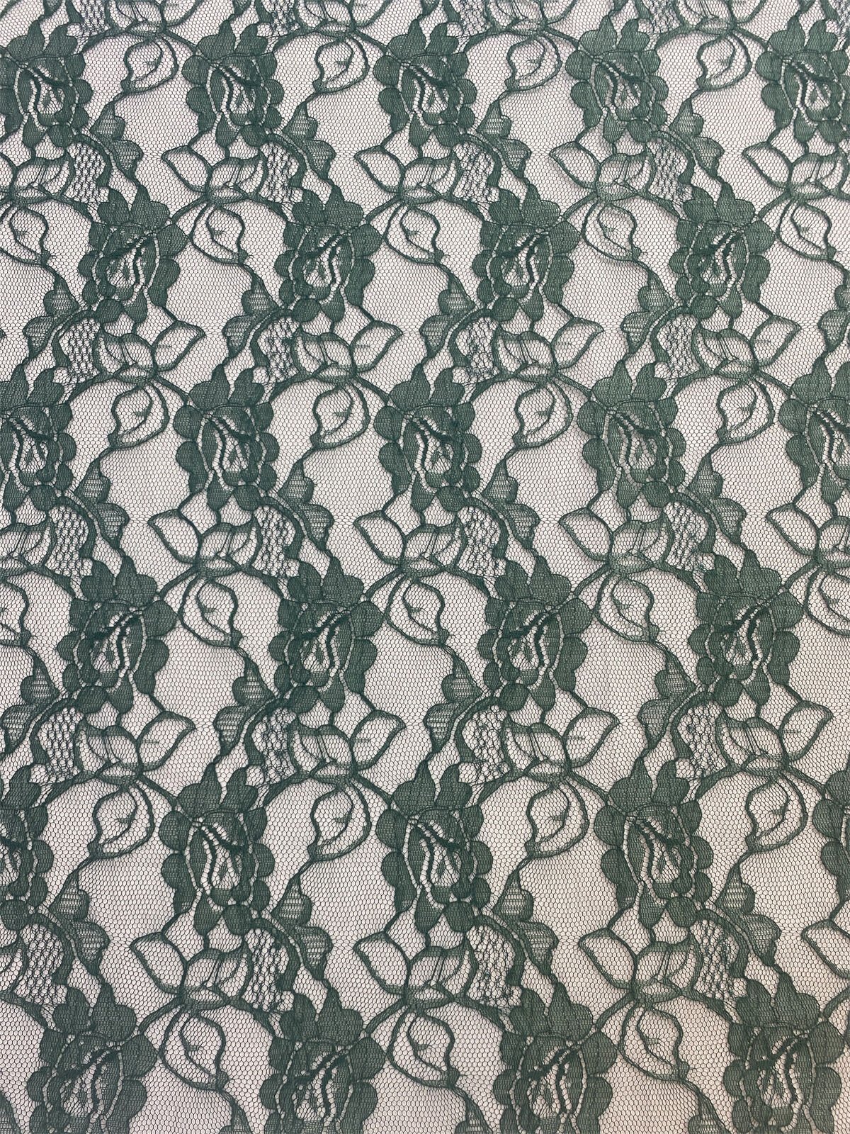 Zümrüt Yeşili Dantel Kumaş