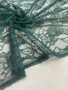 Zümrüt Yeşili Dantel Kumaş