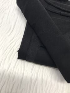 Ribanalı Diz Yapmaz 2 İplik Kumaş Siyah, Parça 80x180 cm