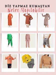 Ribanalı Diz Yapmaz 2 İplik Kumaş Siyah, Parça 100x180 cm