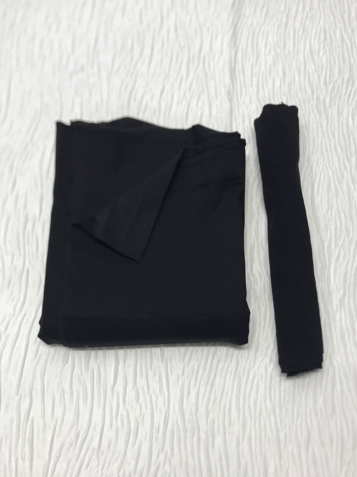 Ribanalı Diz Yapmaz 2 İplik Kumaş Siyah, Parça 100x180 cm