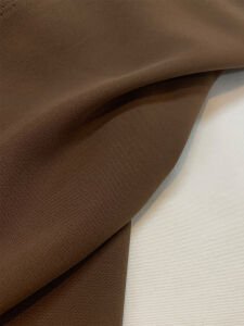 Kahverengi Kalın Krep Kumaş