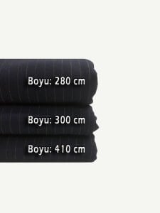 Klasik Kumaş SetiHafif Esnek, Boyları 280-300-410 cm 3 adet