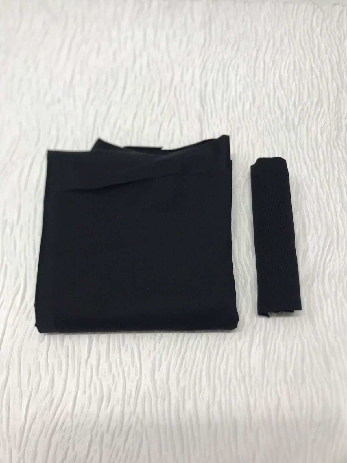 Ribanalı Diz Yapmaz 2 İplik Kumaş Siyah, Parça 90x180 cm