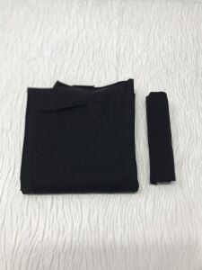 Ribanalı Diz Yapmaz 2 İplik Kumaş Siyah, Parça 90x180 cm