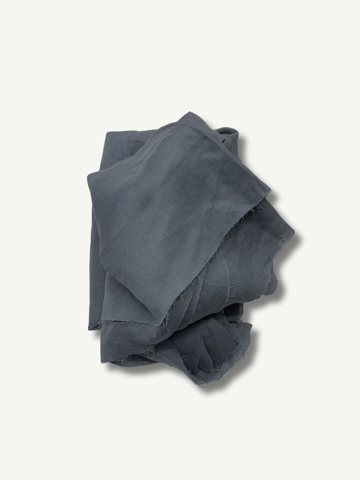 Gri Orta Kalın Ham Keten Kumaş, Parça 180x150 cm