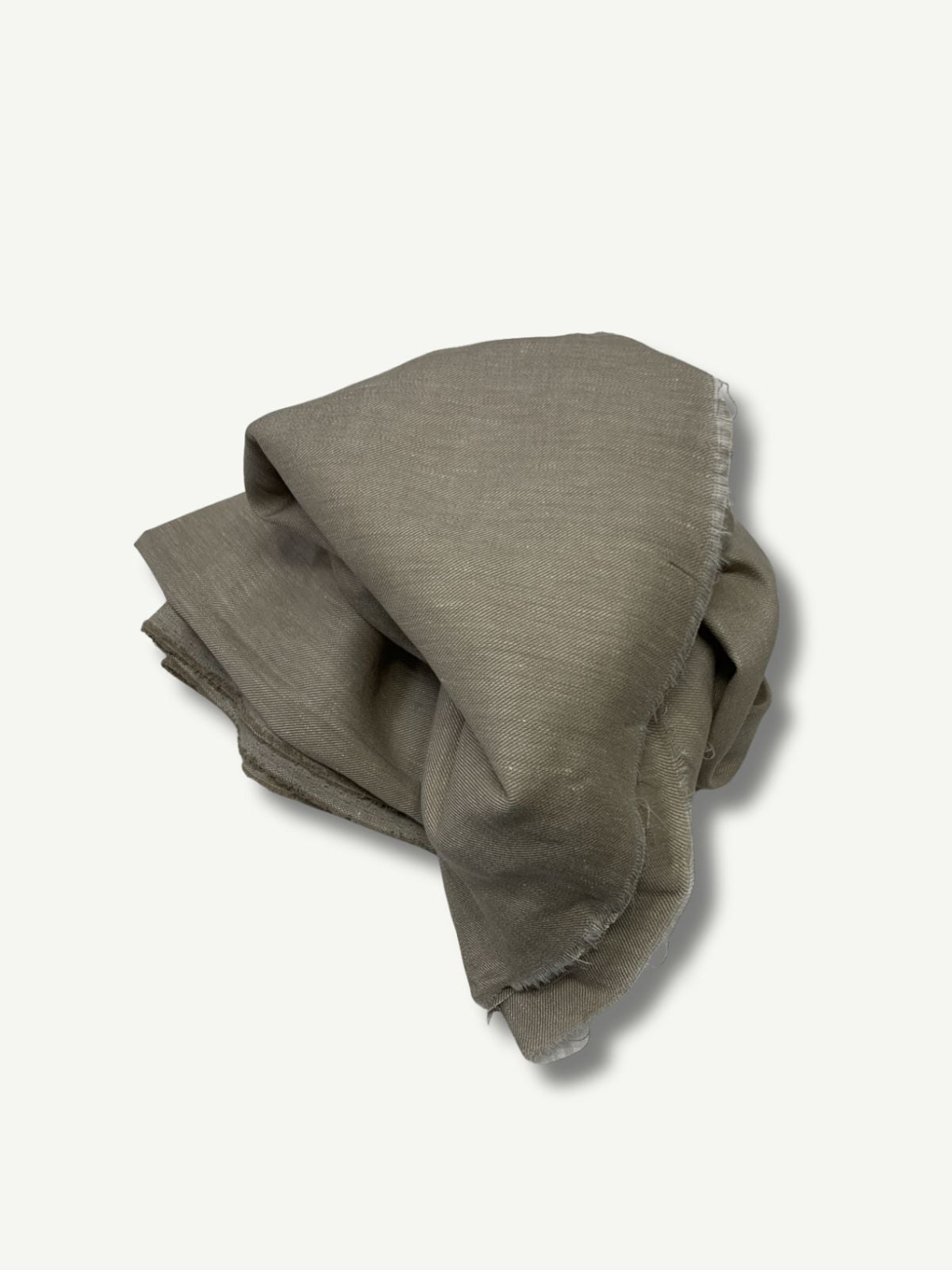 Sütlü Kahve Kalın Ham Keten Kumaş, Parça 150x140 cm