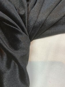 İpek Kadife Kumaş Likralı Dökümlü Elbiselik Siyah