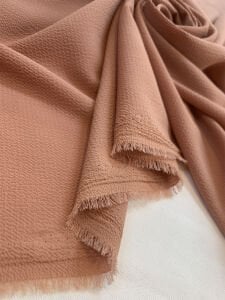 Kobe Krep Kumaş İnce Sütlü Kahve