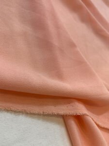 İnce Krep Kumaş Somon Rengi