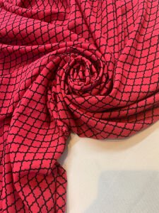 Desenli İnce Krep Kumaş