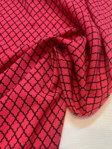 Desenli İnce Krep Kumaş