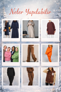 Ribanalı 3 İplik Kumaş Sarı – Parça 80x190 cm