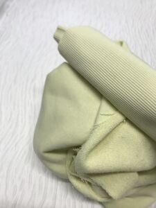 Ribanalı 3 İplik Kumaş Sarı – Parça 80x190 cm