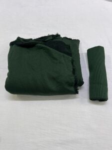 Ribanalı 3 İplik Kumaş, Parça 85x180 cm - Zümrüt Yeşili