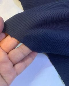 İnce Kaşkorse Kalın Oluklu Esnek Kumaş Seti, Boyu 32 metre 1 top Lacivert