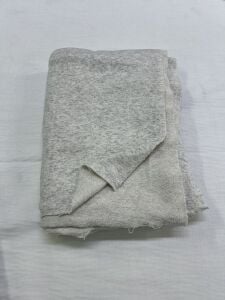 3 İplik Kumaş, Parça 105x180 cm - Açık Gri